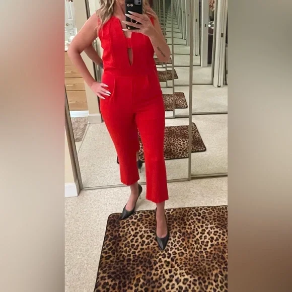 SIENNA SKY red crop jumper Size medium - Picture 3 of 11